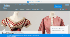 Desktop Screenshot of fashionmuseum.co.uk