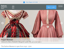 Tablet Screenshot of fashionmuseum.co.uk